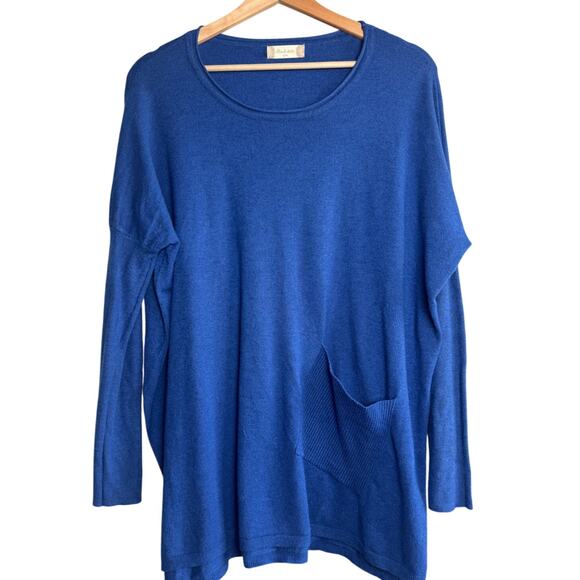 Altar’d State Oversized Blue Sweater S/M Soft Cozy Slouchy Tunic - Picture 1 of 7